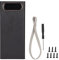 DIY Power Bank Box, L16 22.5W 16 Secciones 18650 Cargador de Batería Micro Tipo C Power Bank de Carga Rápida con Pantalla LCD, Kit de Caja de Energía Móvil (Negro)