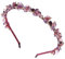 SUNSK Strass Haarband Kristall Seite Modische Haarreife Strass Elastisches Haarband Haarschmuck Haarreif Haarreifen Damen Haar Dekoration für Frauen und Mädchen(lila)