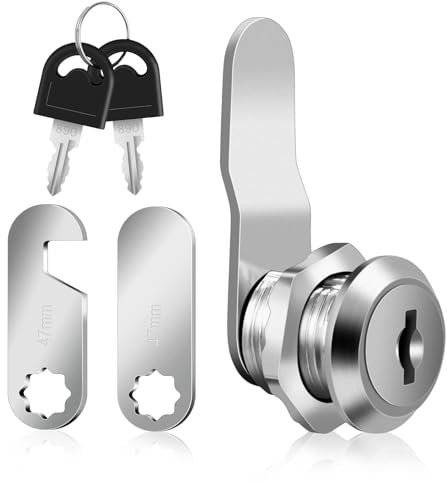 Taoduod 16mm Security Mailbox Lock, Letter Post Box Lock with Key Alike, Cabinet Drawer Cam Lock, Storage Locks Tool Locks Box Security Lock for Letterboxes Door Cabinet Cupboard Furniture Locker Lock