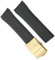 yeziu Gummiarmband für MIDO M026 Ocean Star HydroConquest Wasserdichter Sportuhrenarmband-Ersatz(Black golden,22mm)