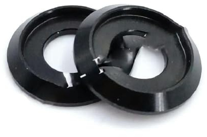 10 Stück M2 M2,5 M3 M4 M5 M6 M8 Bunte Aluminium-Unterlegscheibe mit Linsenkopf für Linsenkopfschraube-M5-Schwarz