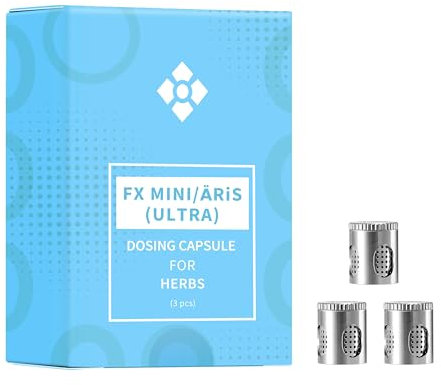 WOLKENKRAFT FX MINI (ULTRA) | ÄRiS (ULTRA) Capsule doseuse pour herbes | Lot de 3 | Accessoires d'origine de haute qualité pour vaporisateur WOLKENKRAFT FX MINI (ULTRA) et ÄRiS (ULTRA)
