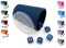 DiceCupFlex - Flexibler Würfelbecher mit Deckel inkl. 5 Würfel - Made in Germany (Dunkelblau)