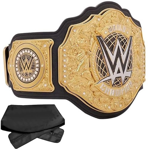 World Heavyweight Wrestling Championship Replica Title Belt 2023 - Authentic Wear Universal Championship Belt - Adult Size 2 MM With Bag