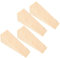 DAWRIS 4 Pcs Wooden Door Stop Stopper, Solid Non-Slip Firefighter Doorstop, Shims Triangle Wood Block Security Door Stopper Fit for Bottom of Door On Tile, Concrete, Carpet, Wooden Floor