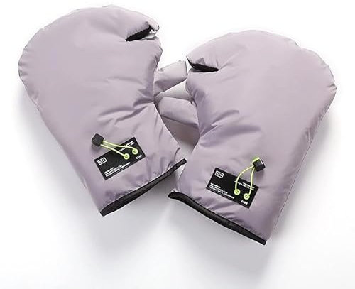 MOOWI Hiver Manchons de Guidon Motorcycle pour Kymco Xciting Scooter, Winter Motorcycle Handlebar Warm Gloves Electric Scooter Gloves Motorcycle Handlebar Gloves Warmer,C