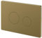 Wholesale Domestic Colore Brushed Brass Pneumatic Dual Flush Plate with Round Buttons