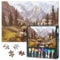 Grizzly Puzzles for Adults 1000 Pieces, Landscape Jigsaw Puzzles, Grizzly Bear in The Rocky Mountains Jigsaw Puzzle 1000 Pieces, 19.5 x 27.5 Inch