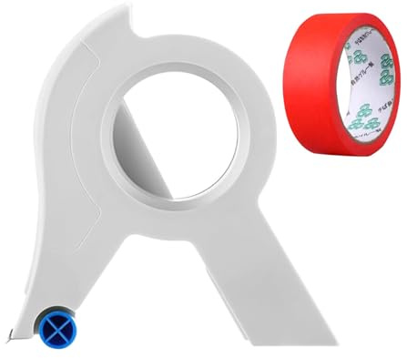 QUXVUIS Taglierina portatile per dispenser di nastro adesivo per finiture di verniciatura, finestre e telai di porte Dispenser portatile per nastro adesivo per mascheratura, B