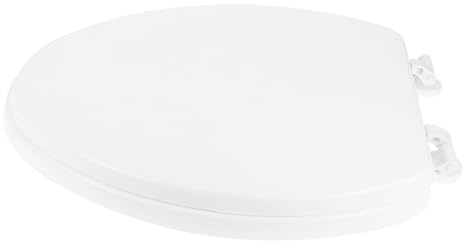 PENIKOKO Abattant Wc Blanc Couvercle de Siège de Toilette Épais avec Frein de Chute Silencieux Accessoire Salle de Bain pour Cuvette Standard