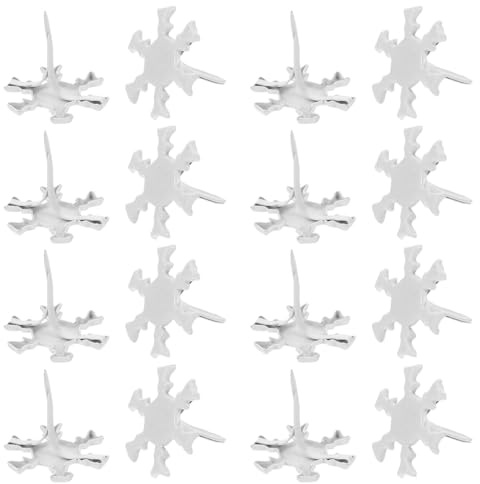 PLAFOPE 300 Pezzi Mini Fiocchi di Metallo Prong Brads per Scrapbook e Decorazioni Natalizie Fermacarte Resistenti per Progetti Creativi e Feste Accessori Artigianali per Carta