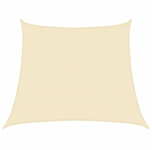 Homgoday HDPE Sonnensegel 3/4 x 3 m Trapez Creme mit 90% UV-Schutz Model311214