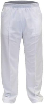 New Model UK Mens Bowling Trouser Elasticated Waist Cricket Golf Trousers (S to XXL) Leg Inside 27'' 29'' 31''