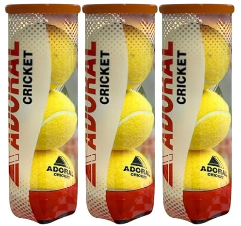 Adoral Shine Tapeball Cricket-Bälle, 3 Stück