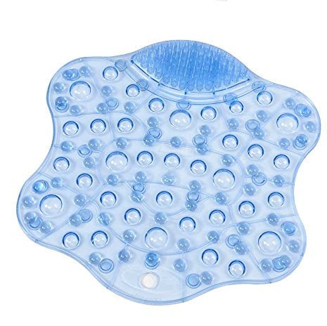 NRS Healthcare Foot Cleaning Mat for Bath or Shower