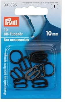 Prym - Prym Plastic Black (10mm) Bra Accessories - 1 Unit