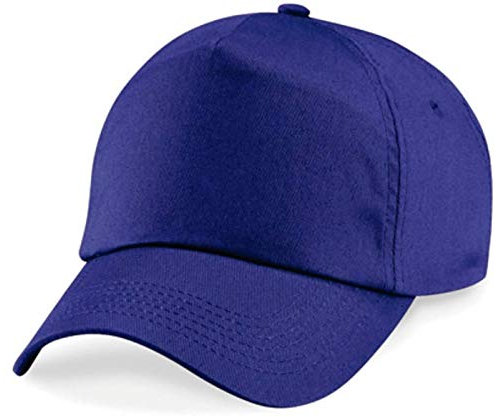 Shirtinstyle Basecap Cap 5 Panel Cap Verschluss Klettverschluss Größe Unisex, Farbe Purple