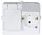 Kopp 130202002 Aufputz-Feuchtraum Schutzkontaktsteckdose 2-Fach mit Klappdeckel, IP44, Standard