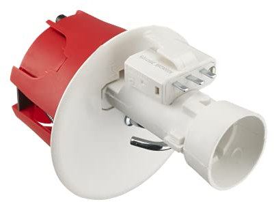 Boite encastrement - Boite té - Prise electrique murale - Cache boite electrique - Boite Point De Centre Cloison Seche D67 Rouge + Fiche Douille B22 - Debflex - 718905