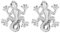 Tuscany Silver Ohrstecker Sterling Silber Gecko