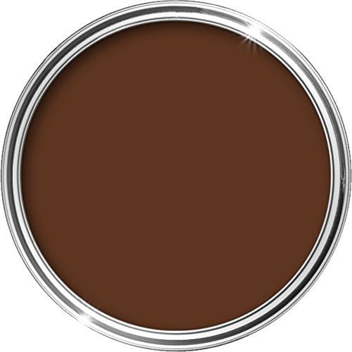 HQC Barn Paint 2.5L | Garden and Furniture Wood Paint | Outdoor Quick-Drying Protection for Garden Fence | Leaf Brown