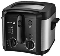 Fagor FGRC 200 Solo Independiente 1600W Negro, Acero inoxidable freidora