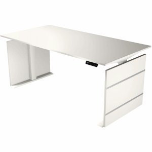 Kerkmann Sitz-/Stehtisch Move 3 BxT 180x80cm elektr. höhenverstellbar weiß
