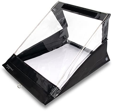 volila Wasserdichtes Klemmbrett A4 - (33,6 x 25,6 cm) Hochformat A4 Klemmbrett mit transparentem PVC-Bildschirm, Klettverschluss zum Schutz von Dokumenten vor Regen, Schnee und Staubpartikeln