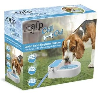 ALL FOR PAWS Chill Out Garden Automatischer Füllbrunnen für Hunde, 8,8007 kg Orange