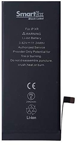 Smartex® Black Label Batteria compatibile con iPhone XR - Capacità 2942 mAh | 2 Anni di Garanzia