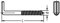 Dresselhaus 10X 5.2x60 mm Schraubhaken Art. 7 mit Schlitz galv. verzinkt 5.2 x 60 mm 10 Stück
