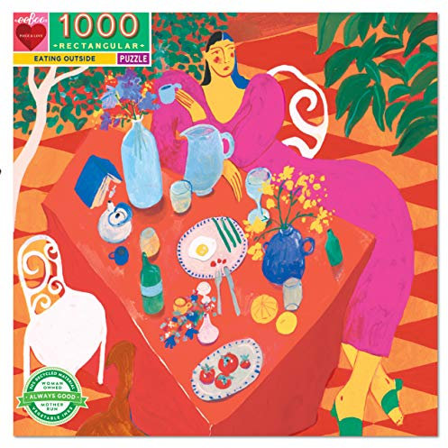 eeBoo PZTETO Eating Outside-Puzzle 1000 Teile aus recyceltem Karton