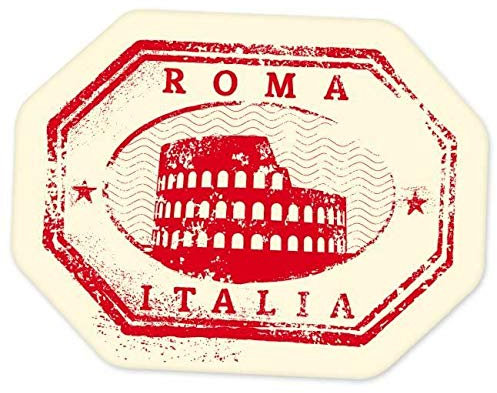 12cm! Klebe-Folie Wetterfest Made-IN-Germany Rome Roma Italy travel Urlaub Reise car K183 UV&Waschanlagenfest Auto-Aufkleber Sticker Decal