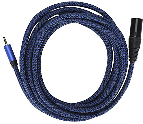 Agatige Microphone Connection Cord, XLR Male to 3.5mm Jack Balanced Signal Cable XLR to 1/8inch Microphone Connection Cord(JD6046-4M)