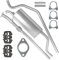 Auspuff Auspuffanlage Schalldämpferset für Fiat Grande Punto 1.2