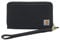 Carhartt Damen Casual Canvas Wallets for Women Geldbörse, Nylon Duck Lay-Flat Clutch (Schwarz)