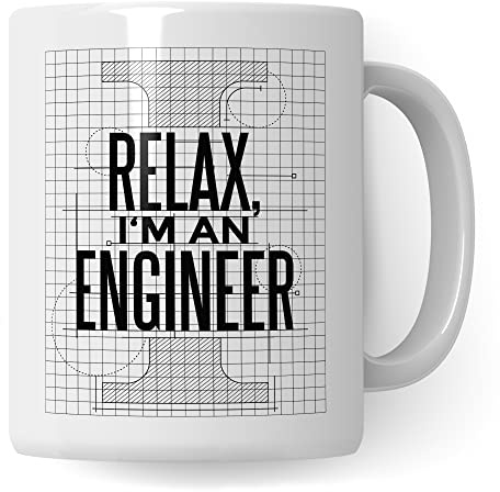 Pagma Druck Ingenieur Tasse mit Spruch lustig, Engineer Ingenieurin Kaffeetasse, Kaffeetasse Humor Witz Geschenk für Entwickler Geschenkidee, Kaffeebecher für Männer, Ironie Relax Teetasse