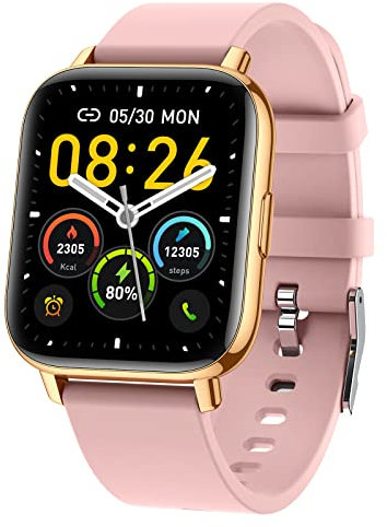 SUPBRO Smartwatch Herren Damen, 1.69 Fitness Tracker Uhr IPX8 Wasserdicht Bluetooth Anruf Fitnessuhr mit Pulsuhr Schlafmonitor SpO2 Schrittzähler Kalorien Sportuhr Smart Watch für Android iOS