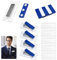 SIYINGSAERY 10 PCS Porte Badge Aimanté en Acrylique Badge Porte Nom Aimanté Porte-Badges Nominatifs Badges Nom Magnétiques Porte Nom Aimanté pour Réunion Bureau Ecole, Bleu