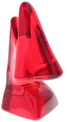 Eleganter, schimmernder Brillenhalter NASE aus Glas (Rot)