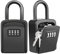 Diyife Caja Seguridad Llaves Exterior, [2Pcs] [Impermeable-con Asa Extraíble] Caja Llaves Pared, Caja Llaves,Caja Codigo Llaves,Portátil Caja de Seguridad para Llaves, Key Box para Home Office Garage