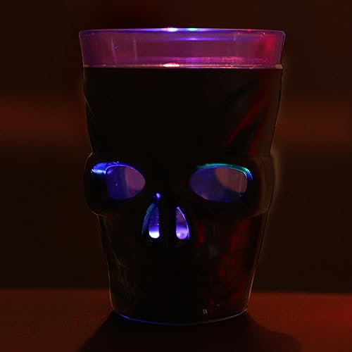 TONGFENG Bicchieri da vino luminosi | Bicchieri da bere di Halloween con teschi - Bevanda ecologica per casa, caffè, bar e altri luoghi. Gimocool