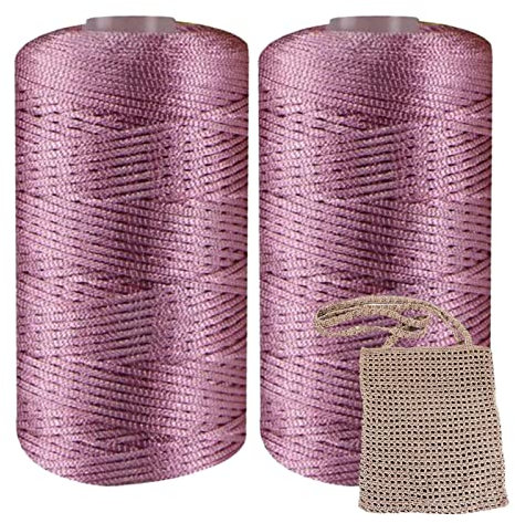 Art Yarn Cord - Beach Bag Yarn Crochet Raffia Yarn Straw Yarn Crochet Knit Yarn - Hollow Yarn for Hat Shoes Bags Cushions