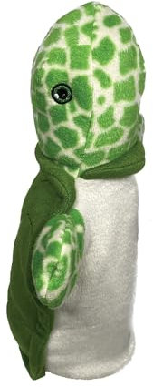EcoBuddiez Hand Puppet - Meeresschildkröte von Deluxebase. Meeresschildkröte Plüsch Handpuppen für Kinder. Eco-Friendly Tier Spielzeug Puppe für Pretend Play und Kinder Geschenke.