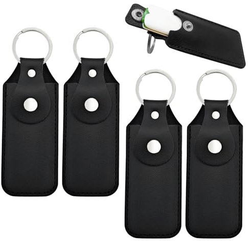 4PCS Flash Drive Case, Leather Storage Cases, Leather Cover for Flash Drive Holder Case and Easy Storage (Style 1)