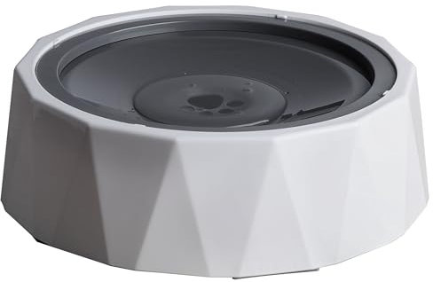 Belle Vous Gamelle Anti Eclaboussure pour Chien - Grand Bol pour Eau en Acier Inoxydable de 1100ml pour Chiens et Chats - Gamelle Anti Renversement - Bol Antidérapant et Étanche