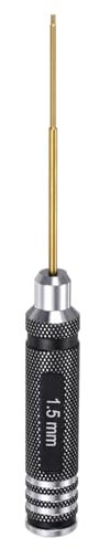 sourcing map Tournevis hexagonal RC 1,5 mm Tournevis hexagonal Clé RC Outil de réparation pour modèles RC Voiture Hélicoptère Bateau