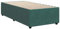 vidaXL Bettgestell, Polsterbett Bett für Schlafzimmer, Bettrahmen mit Lattenrost, Einzelbett Schlafzimmerbett, Dunkelgrün 90x190cm Samt