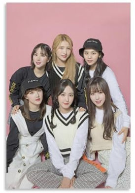 XSQING GFriend K-POP Girl Idol Group Musik Korea Poster Druck Foto Kunst Malerei Leinwand Poster Home Modern Decor Poster 20 x 30 cm