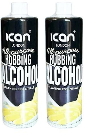 ican London Isopropanol 99% Pure Rubbing Alcohol For Cleaning, De-icer, Painting, Electronics 2 x 500ml